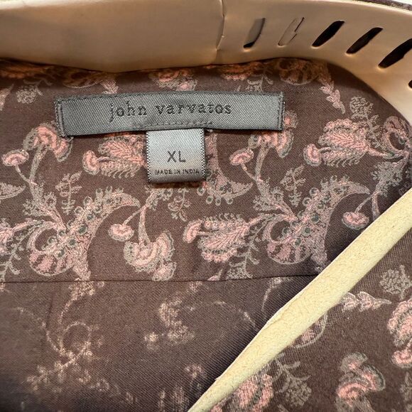 JOHN VARVATOS NWT Ross Floral Print Button Up Casual‎ Long Sleeve Shirt Size XL - Picture 4 of 6